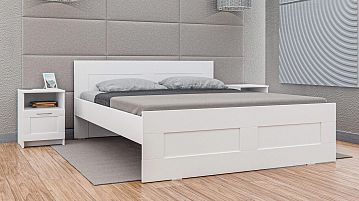 Кровать Istra, цвет Белый + Матрас Comfort Plus