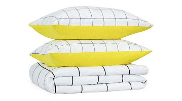 Askona Home Scandi клетка, желтый